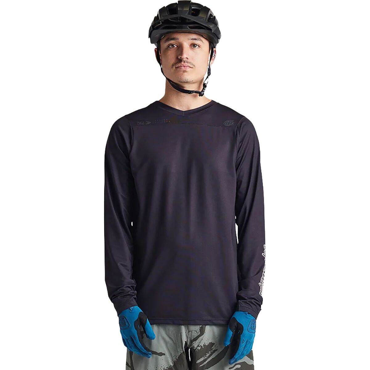 Troy Lee Designs Troy Lee Designs Skyline Long-Sleeve Jersey - Men's Mono Black, XXL