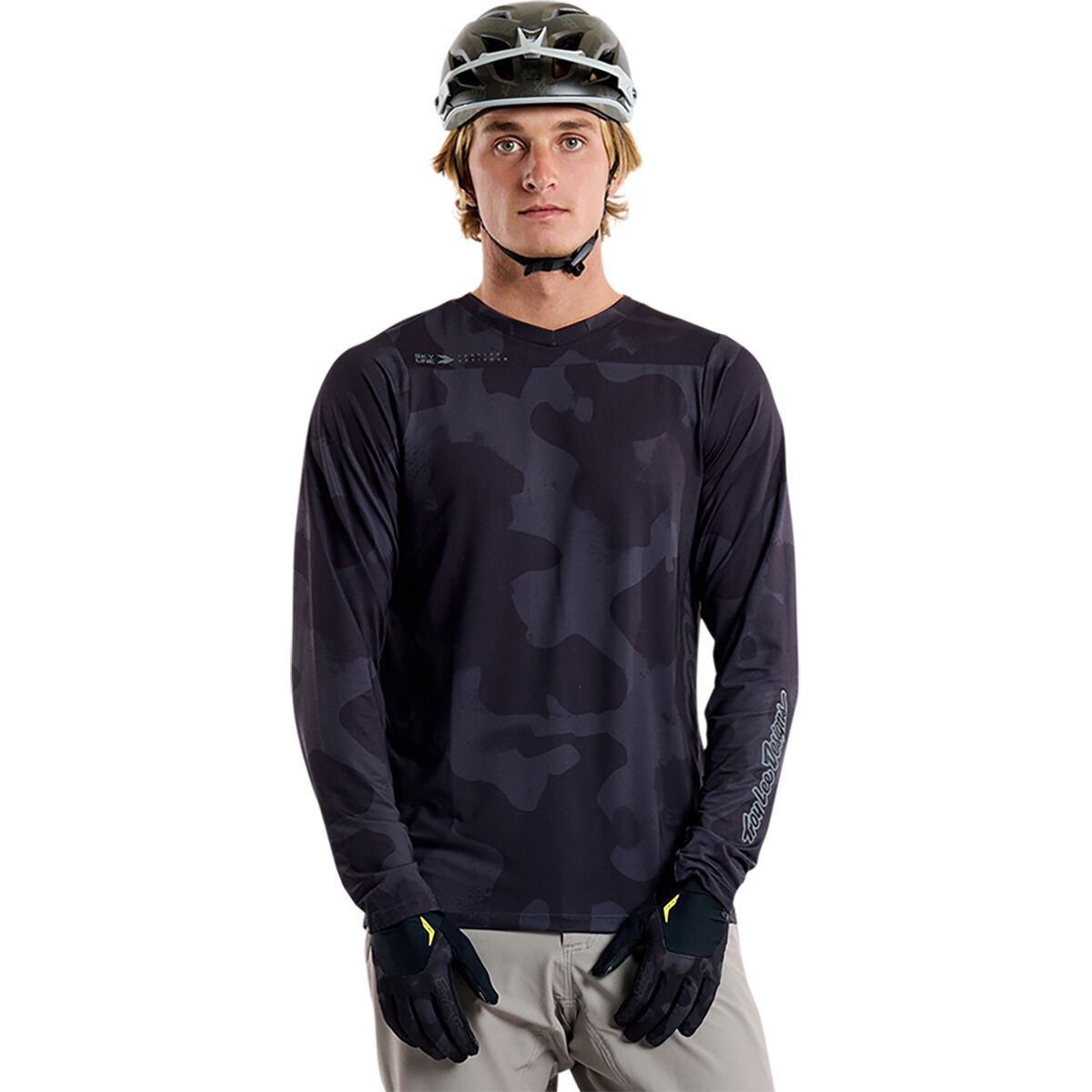 Troy Lee Designs Troy Lee Designs Skyline Long-Sleeve Jersey - Men's Scrubland Black, XL
