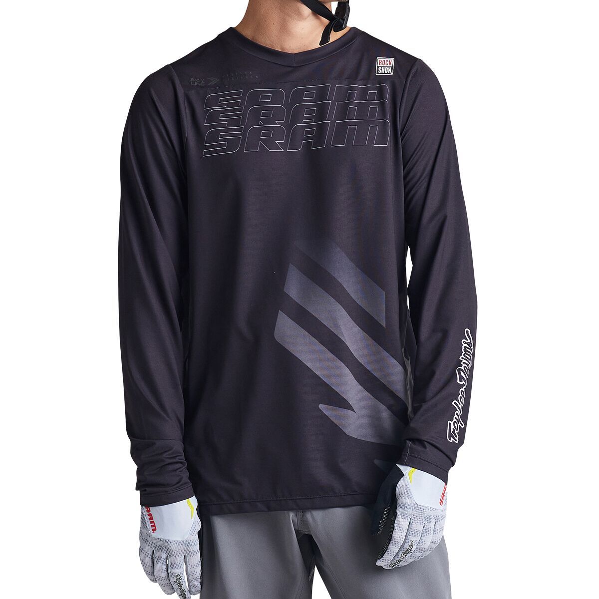 Troy Lee Designs Troy Lee Designs Skyline Long-Sleeve Jersey - Men's Sram Eagle One Black, L