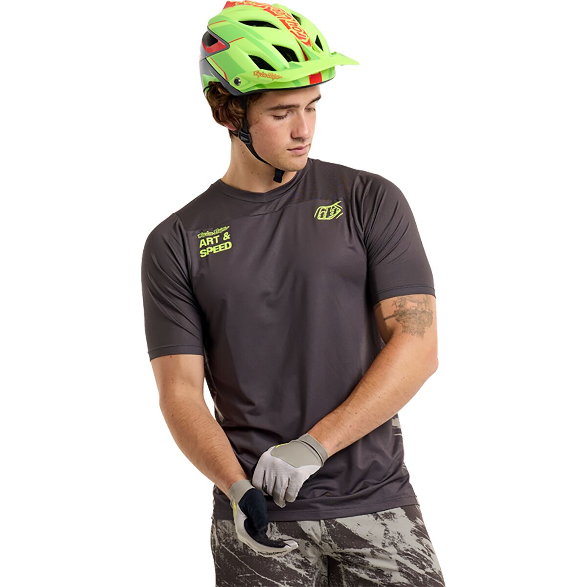 Troy Lee Designs Troy Lee Designs Skyline Short-Sleeve Jersey - Men's Elemental Dark Earth, M