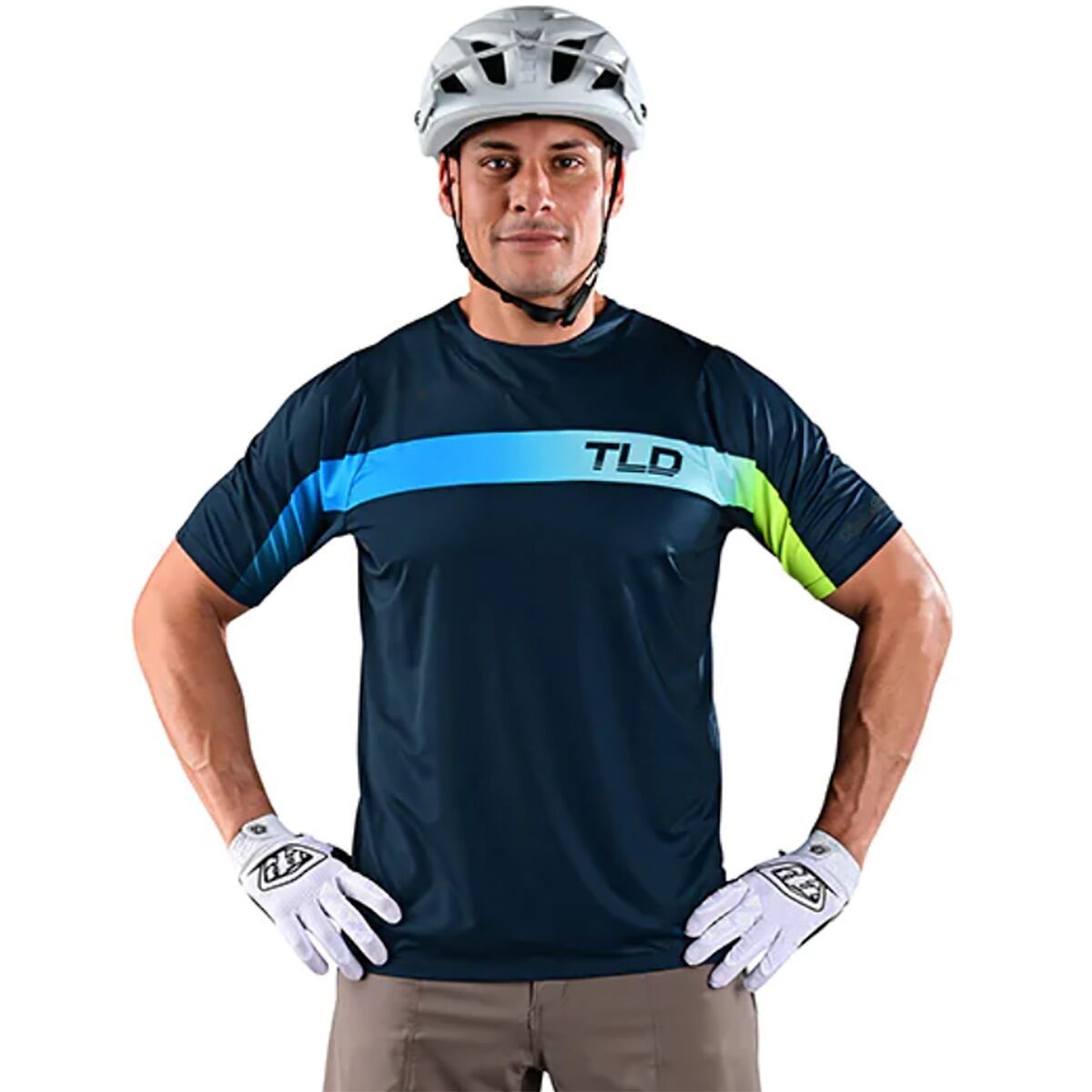 Troy Lee Designs Skyline Short-Sleeve Jersey - Men's Jet Fuel Slate Blue, S