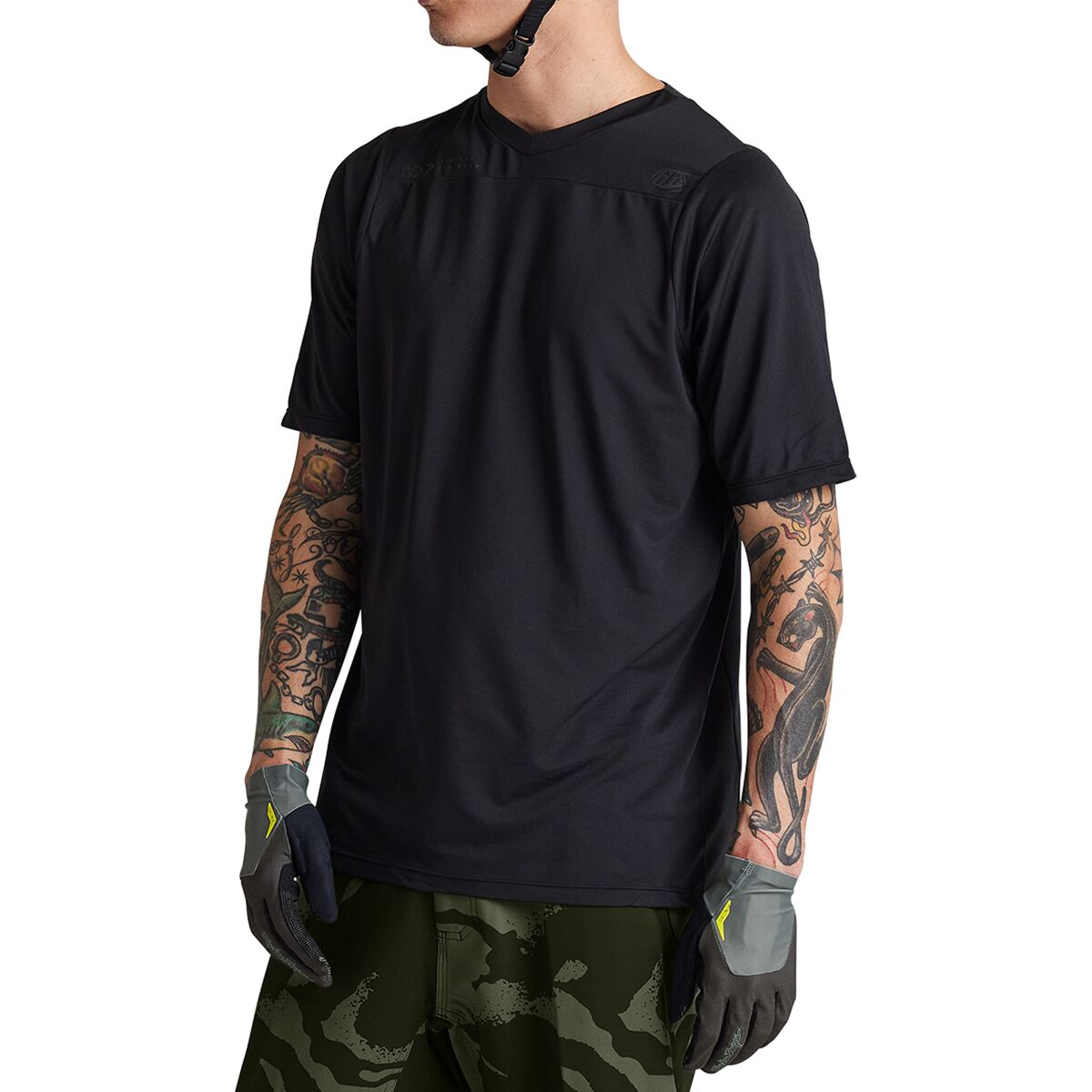 Troy Lee Designs Skyline Short-Sleeve Jersey - Men's Mono Black, M