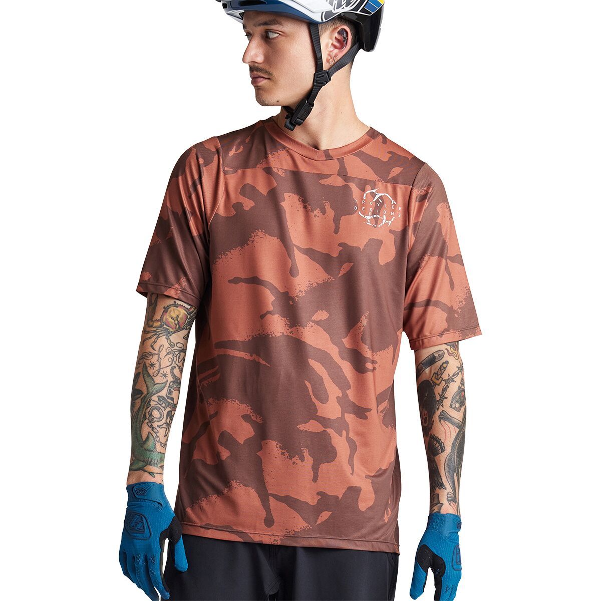 Troy Lee Designs Troy Lee Designs Skyline Short-Sleeve Jersey - Men's Shadow Camo Brick, L