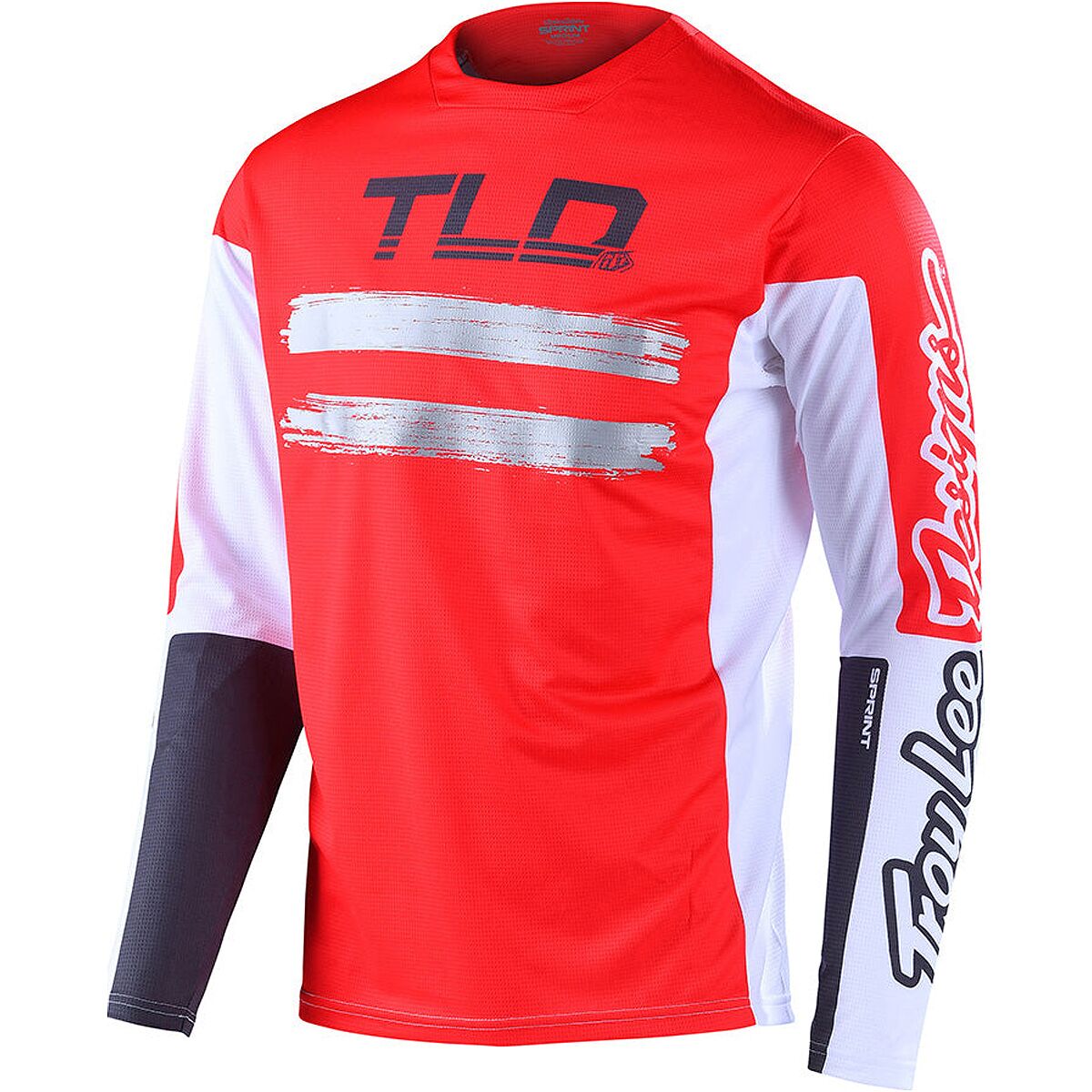 Troy Lee Designs Sprint Long-Sleeve Jersey - Boys' Marker Red/Charcoal, S