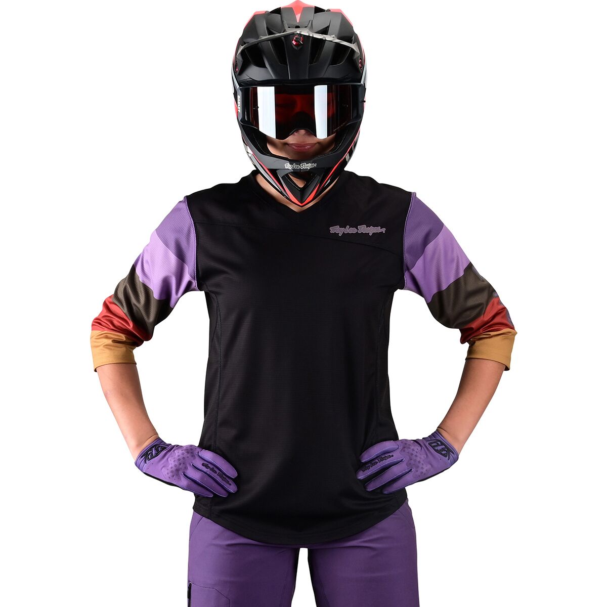 Troy Lee Designs Mischief 3/4-Sleeve Jersey - Women's Rugby Black, M