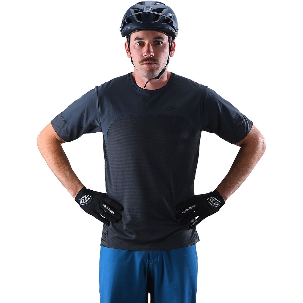 Troy Lee Designs Troy Lee Designs Drift Short-Sleeve Jersey - Men's Dark Charcoal, S