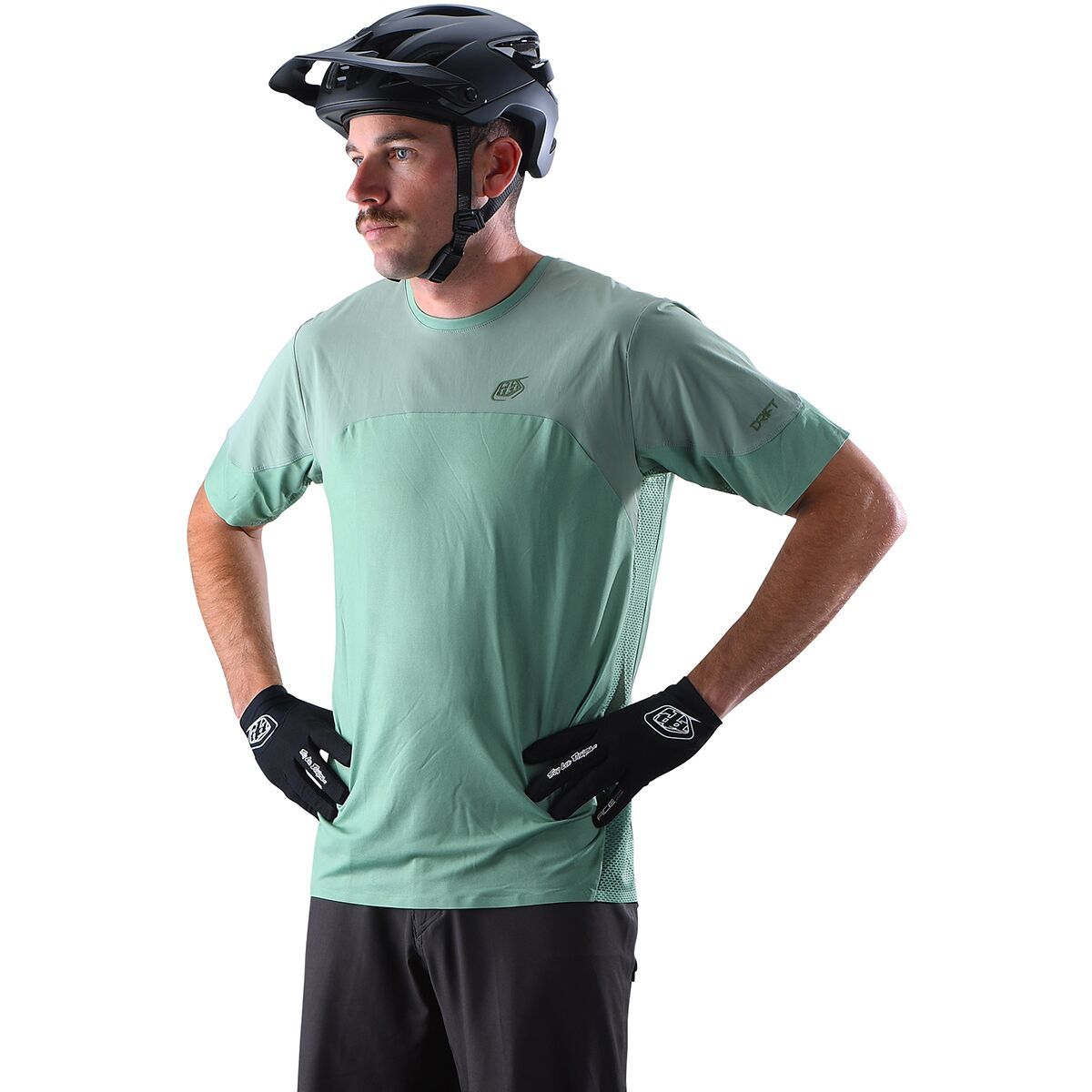 Troy Lee Designs Drift Short-Sleeve Jersey - Men's Glass Green, XXL