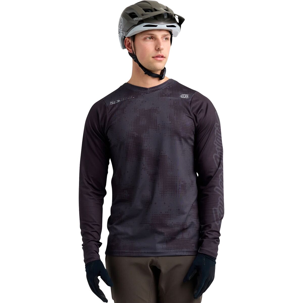 Troy Lee Designs Troy Lee Designs Skyline Chill Jersey - Men's Scattered Carbon, L