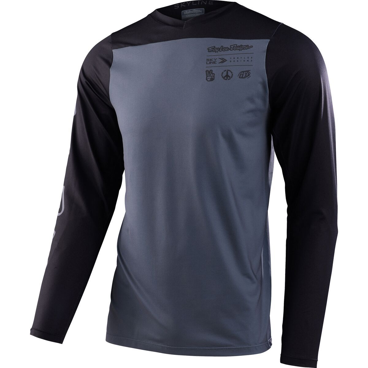 Troy Lee Designs Troy Lee Designs Skyline Long-Sleeve Chill Jersey - Men's Charcoal, S