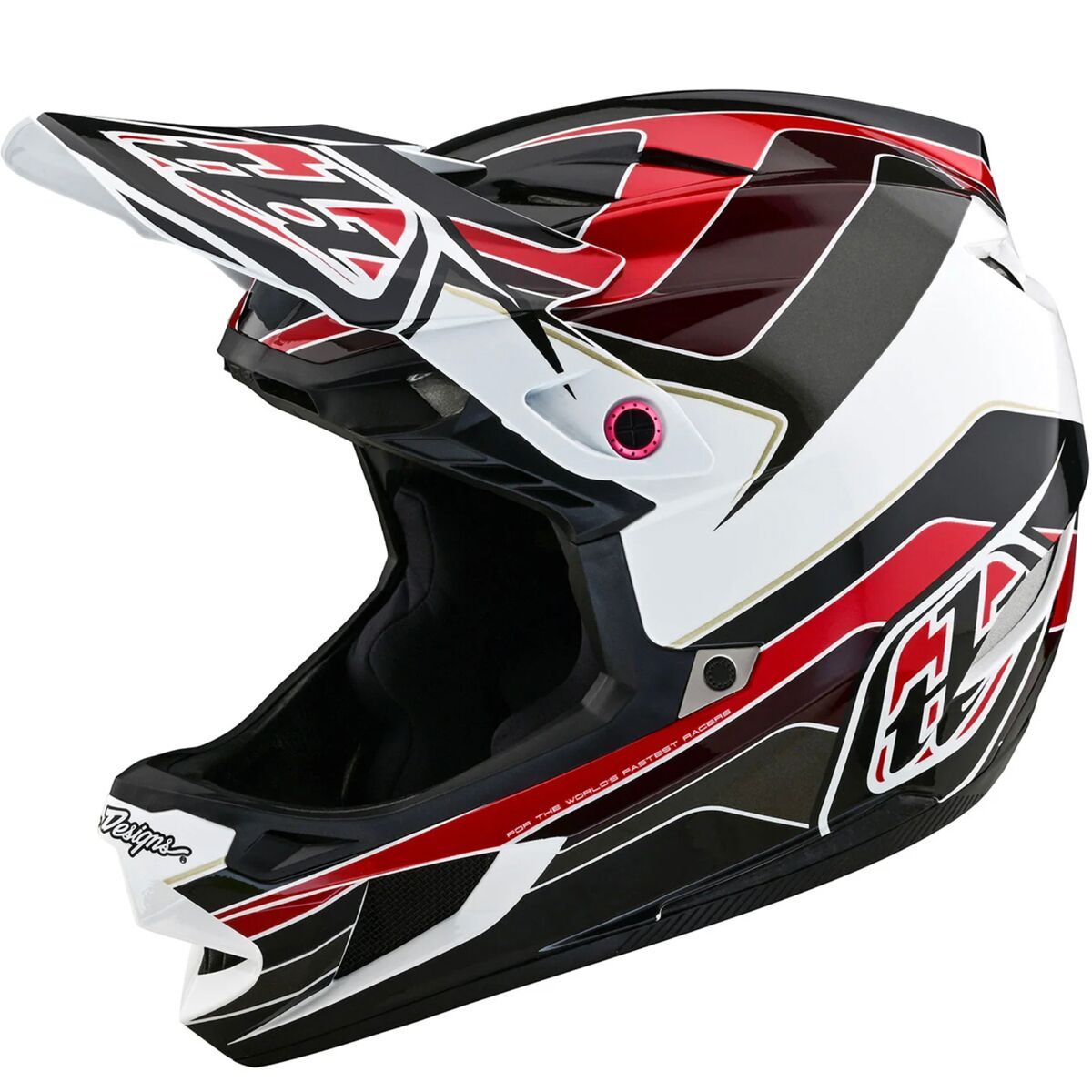 Troy Lee Designs D4 Polyacrylite Helmet Block Charcoal Red M