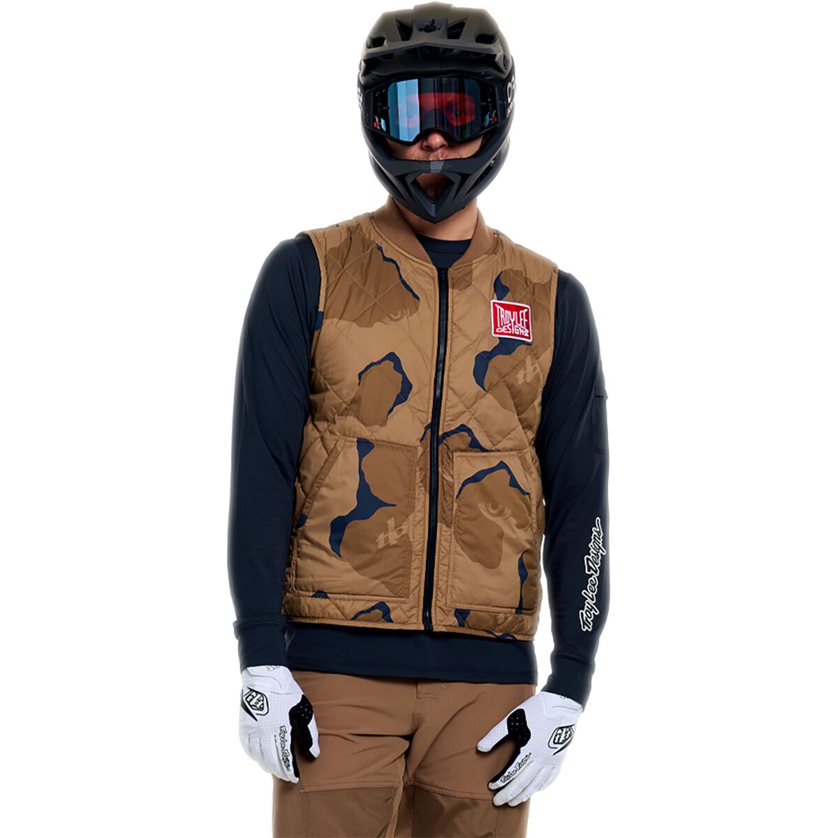 Troy Lee Designs | Ruckus Ride Vest Men's | Size Large In Flow Camo Sienna | Nylon