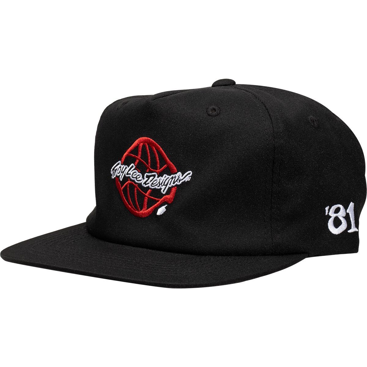 Troy Lee Designs Unstructured Strapback Global Black, One Size