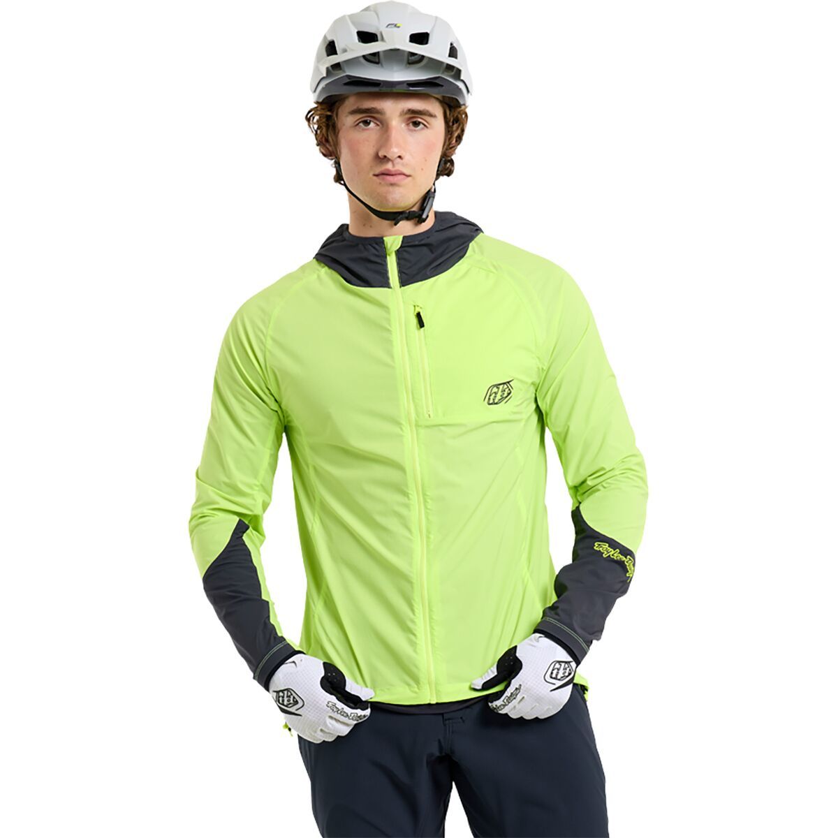 Troy Lee Designs Troy Lee Designs Drift Windbreaker - Men's Mono Glo Yellow, M