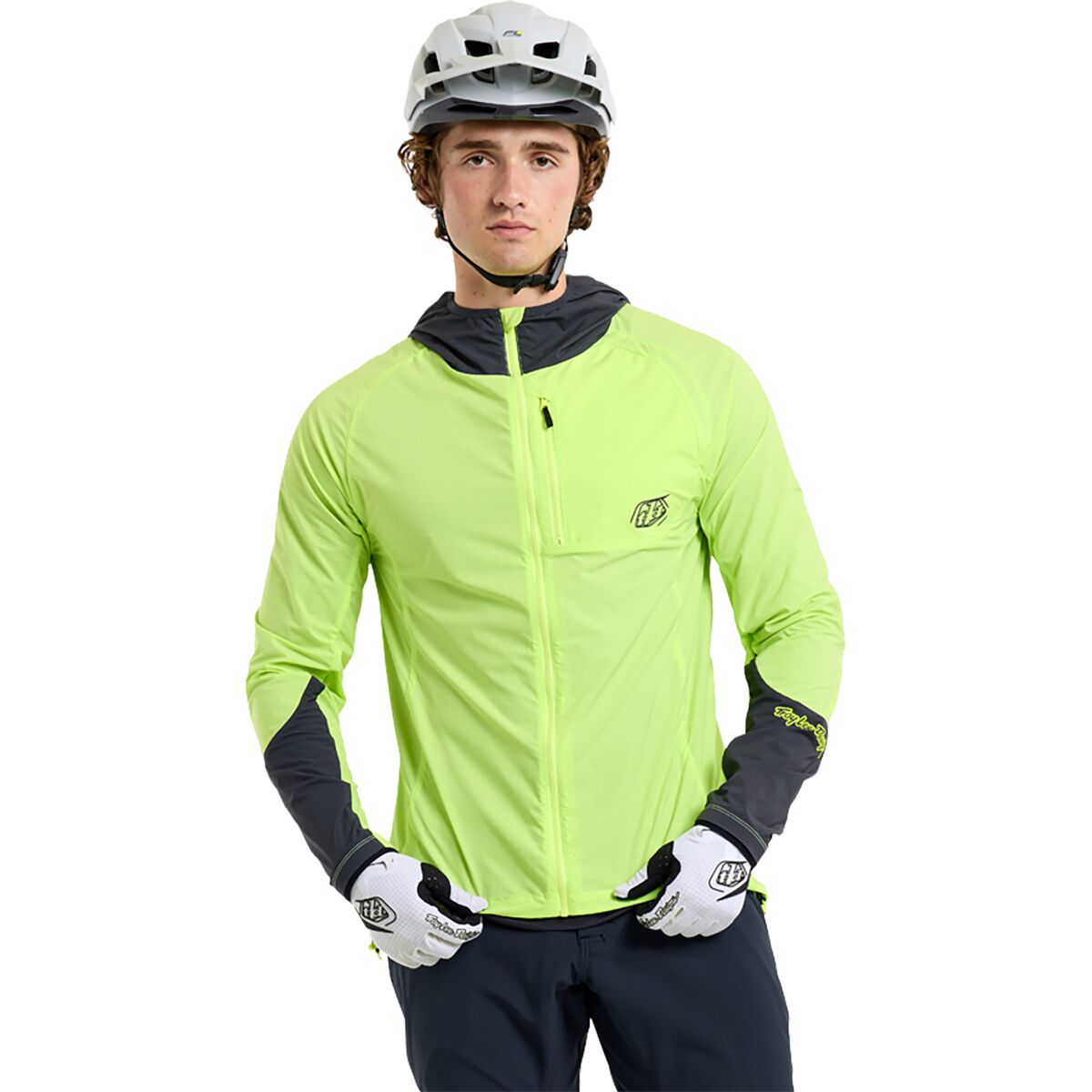 Troy Lee Designs Troy Lee Designs Drift Windbreaker - Men's Mono Glo Yellow, L