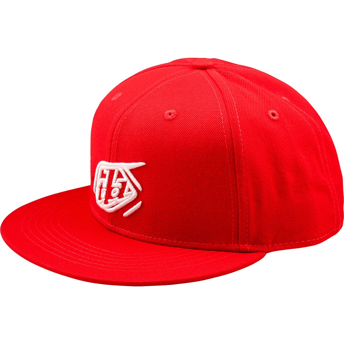 Troy Lee Designs Flat Bill Snapback Hat Badge Team Red, One Size