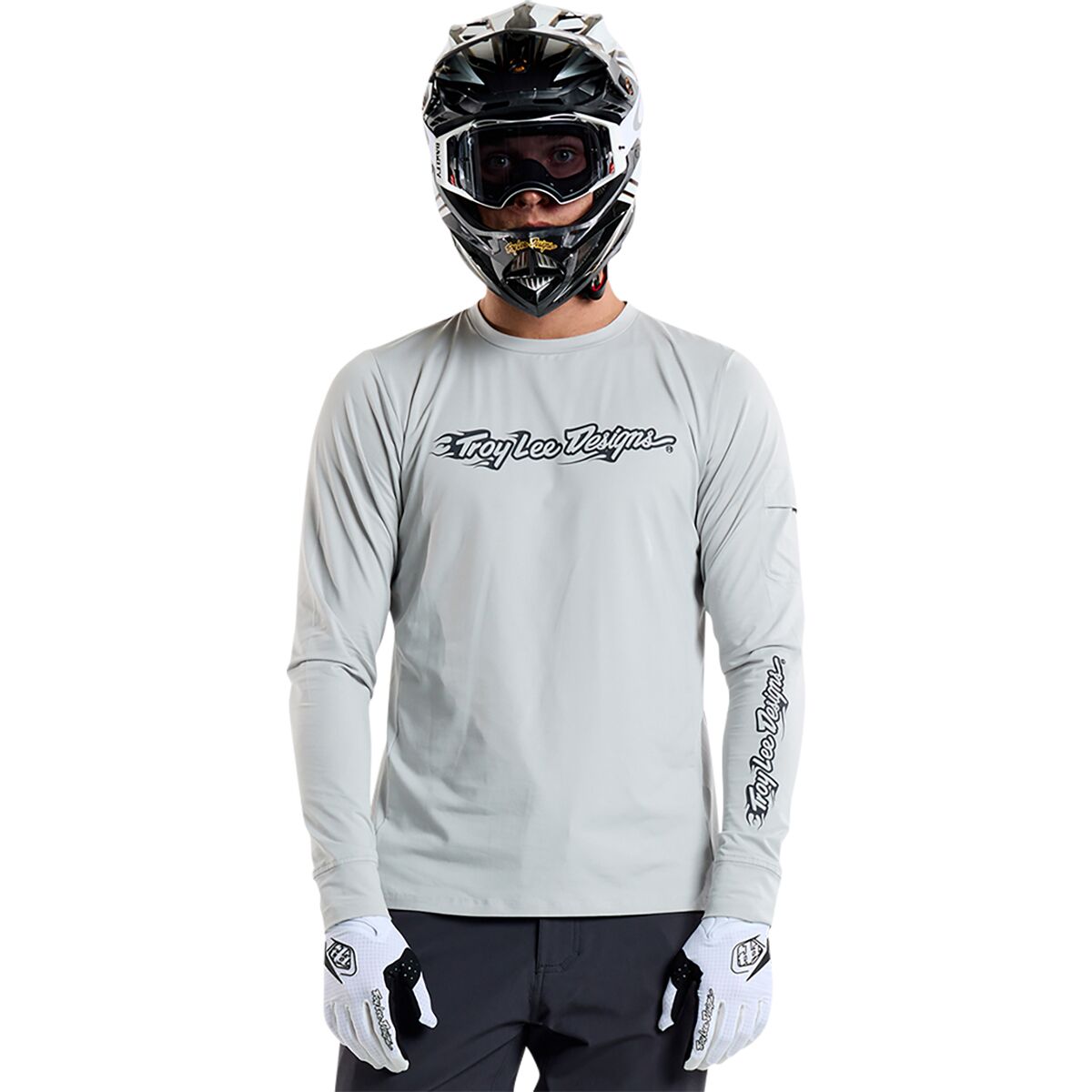 Troy Lee Designs Troy Lee Designs Ruckus Long-Sleeve Ride T- Shirt - Men's Burn Out Mist, XXL