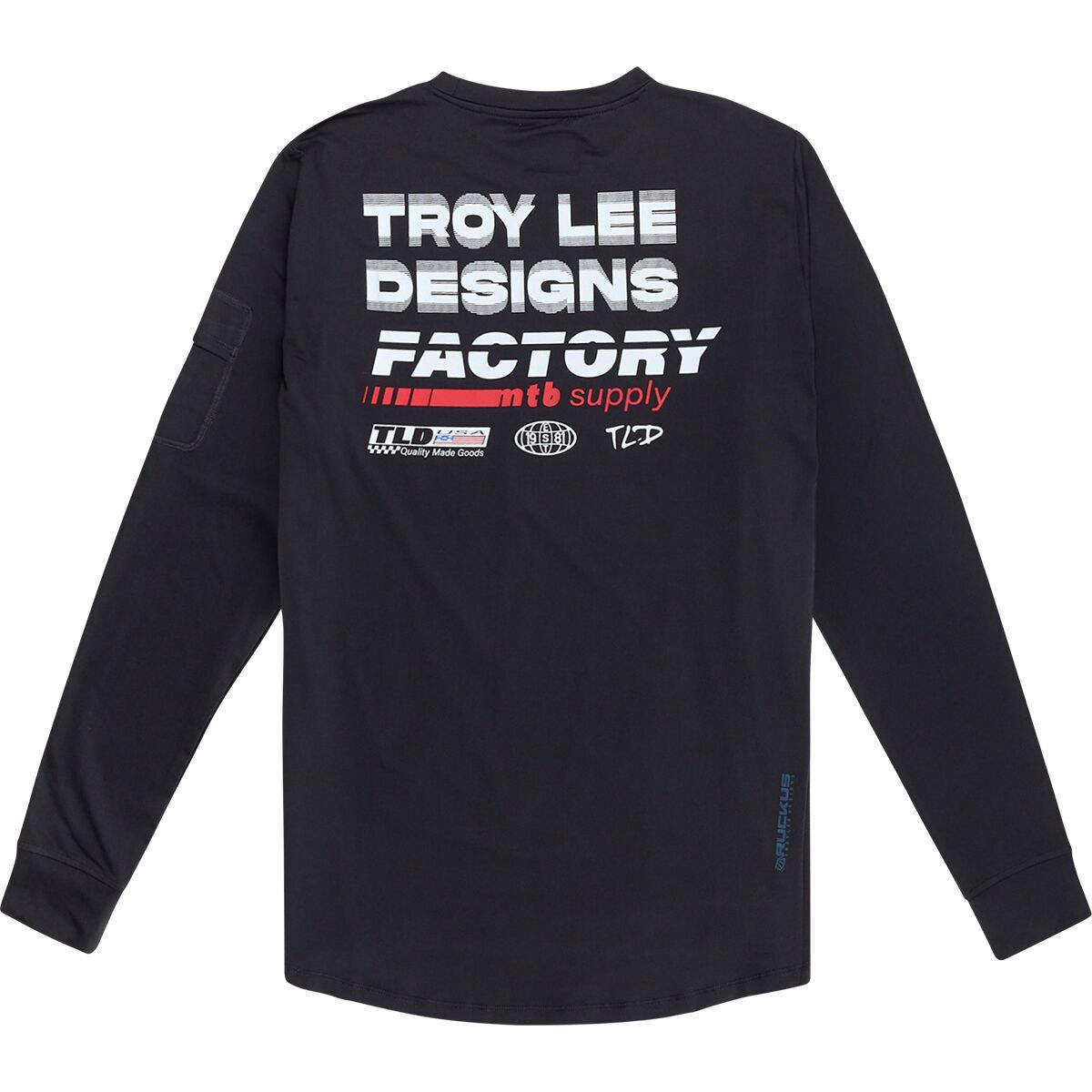 Troy Lee Designs Troy Lee Designs Ruckus Long-Sleeve Ride T- Shirt - Men's Factory Carbon, L