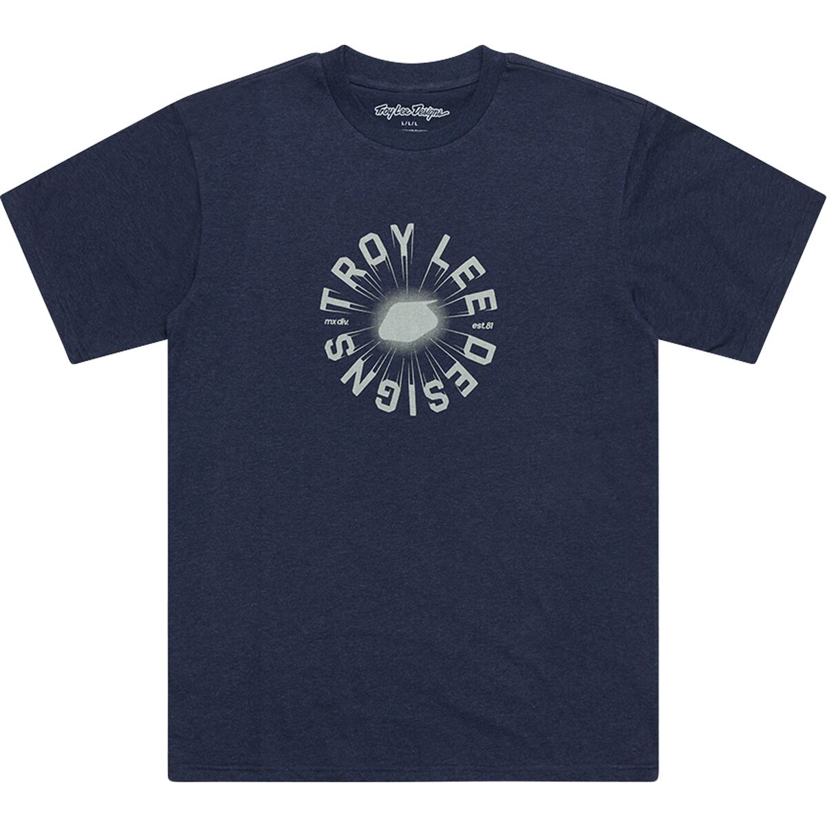 Troy Lee Designs Short-Sleeve T-Shirt - Men's Rotation Navy Heather, S