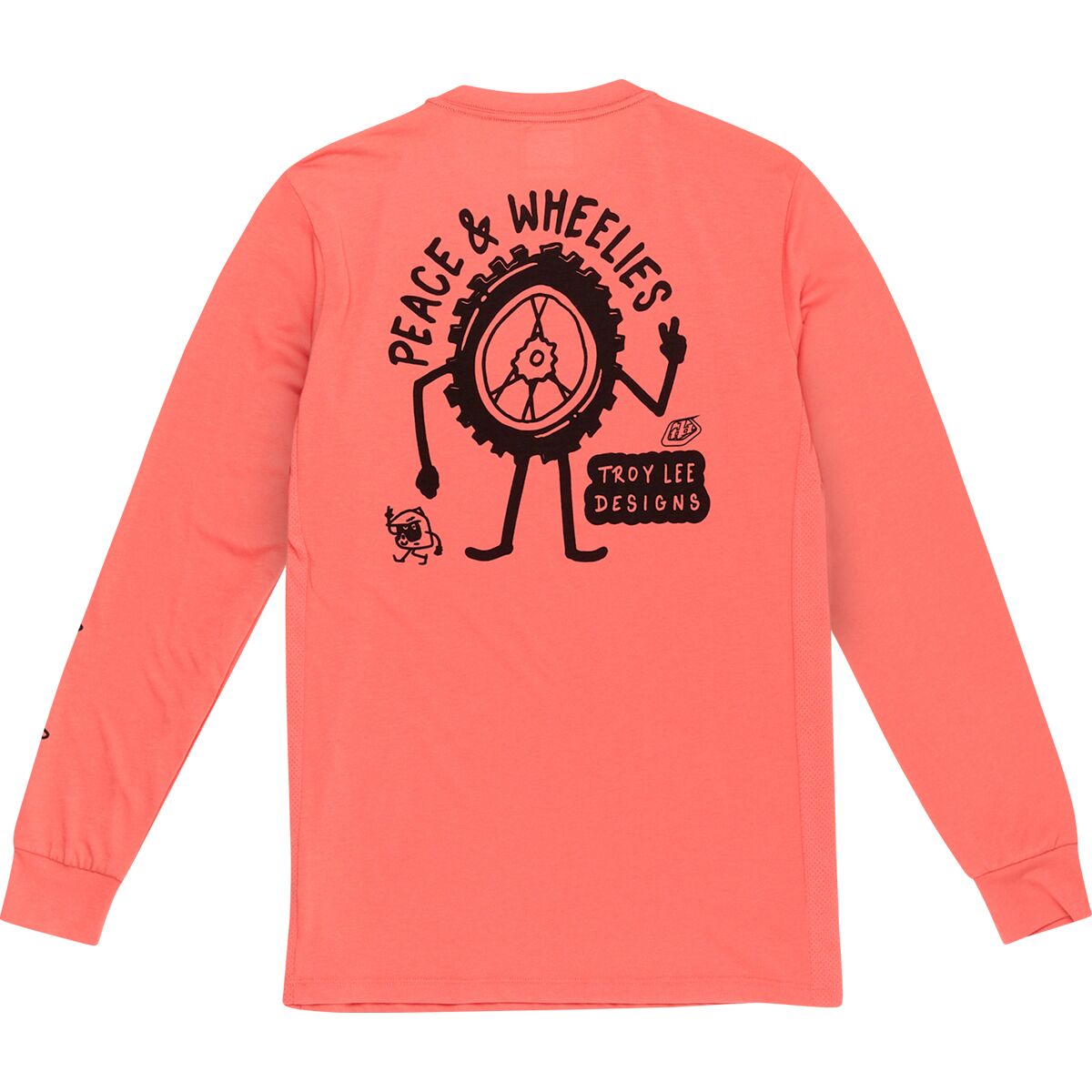 Troy Lee Designs Troy Lee Designs Skyline Long-Sleeve Ride T-Shirt - Men's P&W Melon, S - $72.00 at Competitive Cyclist