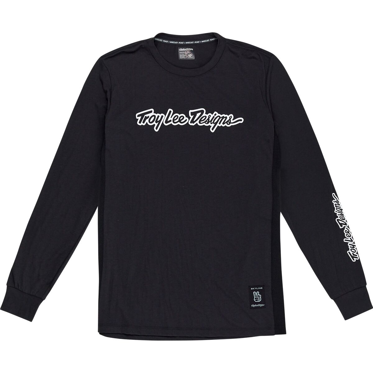 Troy Lee Designs Troy Lee Designs Skyline Long-Sleeve Ride T-Shirt - Men's Signature Black, S