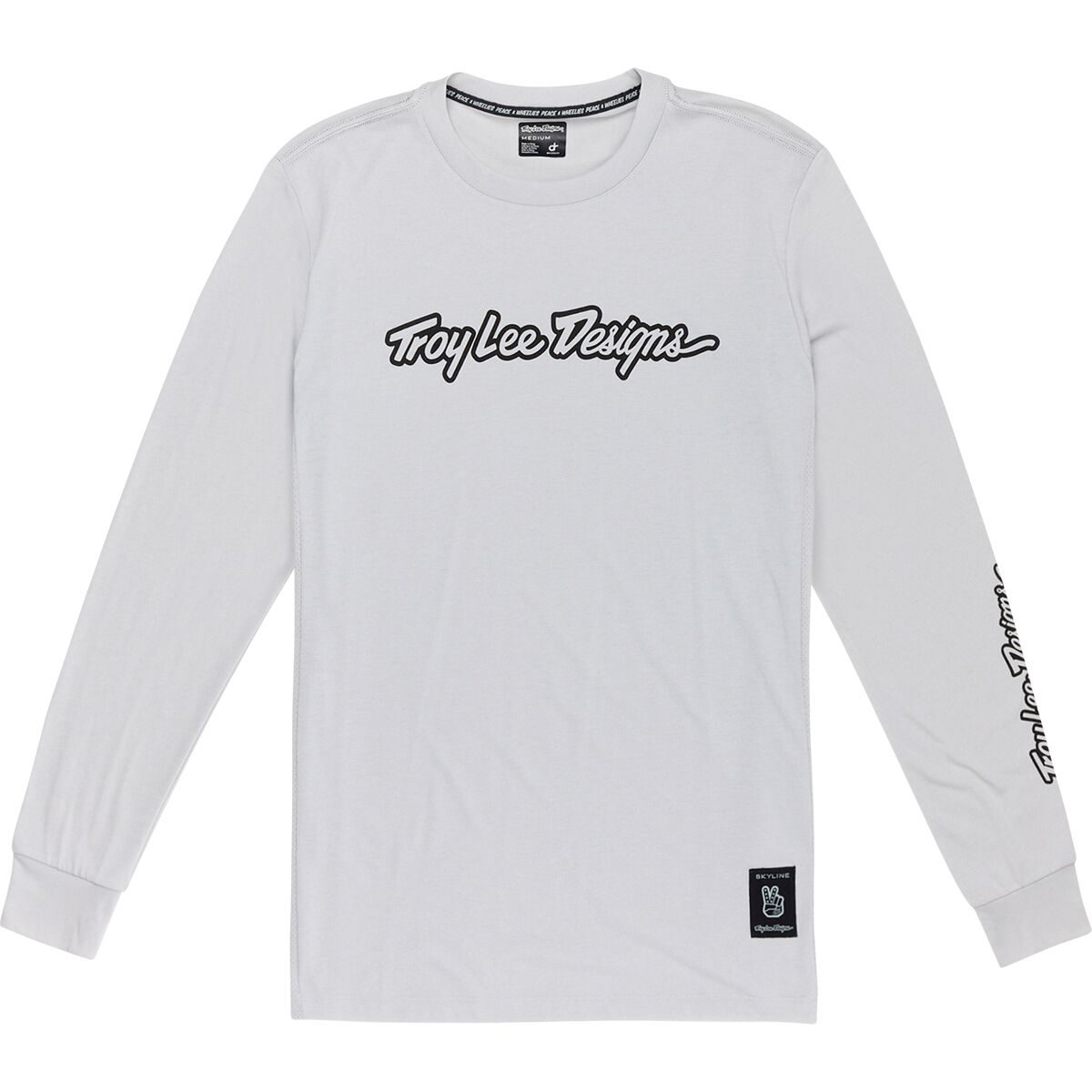 Troy Lee Designs Troy Lee Designs Skyline Long-Sleeve Ride T-Shirt - Men's Signature Mist, M