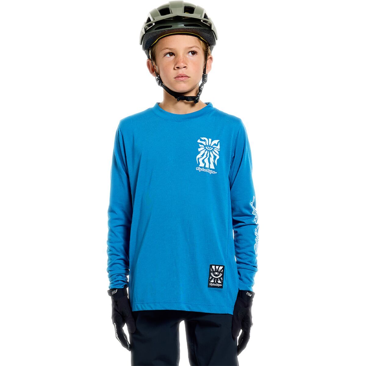 Troy Lee Designs Skyline Ride Long-Sleeve T-Shirt - Kids' Signature Black, L