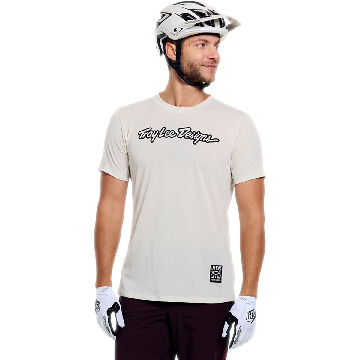 Troy Lee Designs Skyline Short-Sleeve Ride T-Shirt - Men's Signature Pumice, M