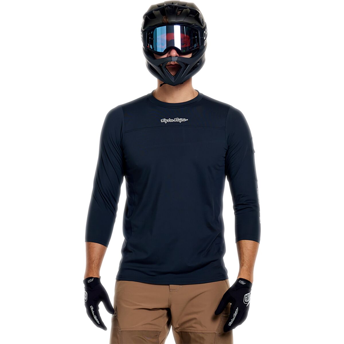 Troy Lee Designs Ruckus Ride 3/4 T-Shirt - Men's Mono Carbon, XXL