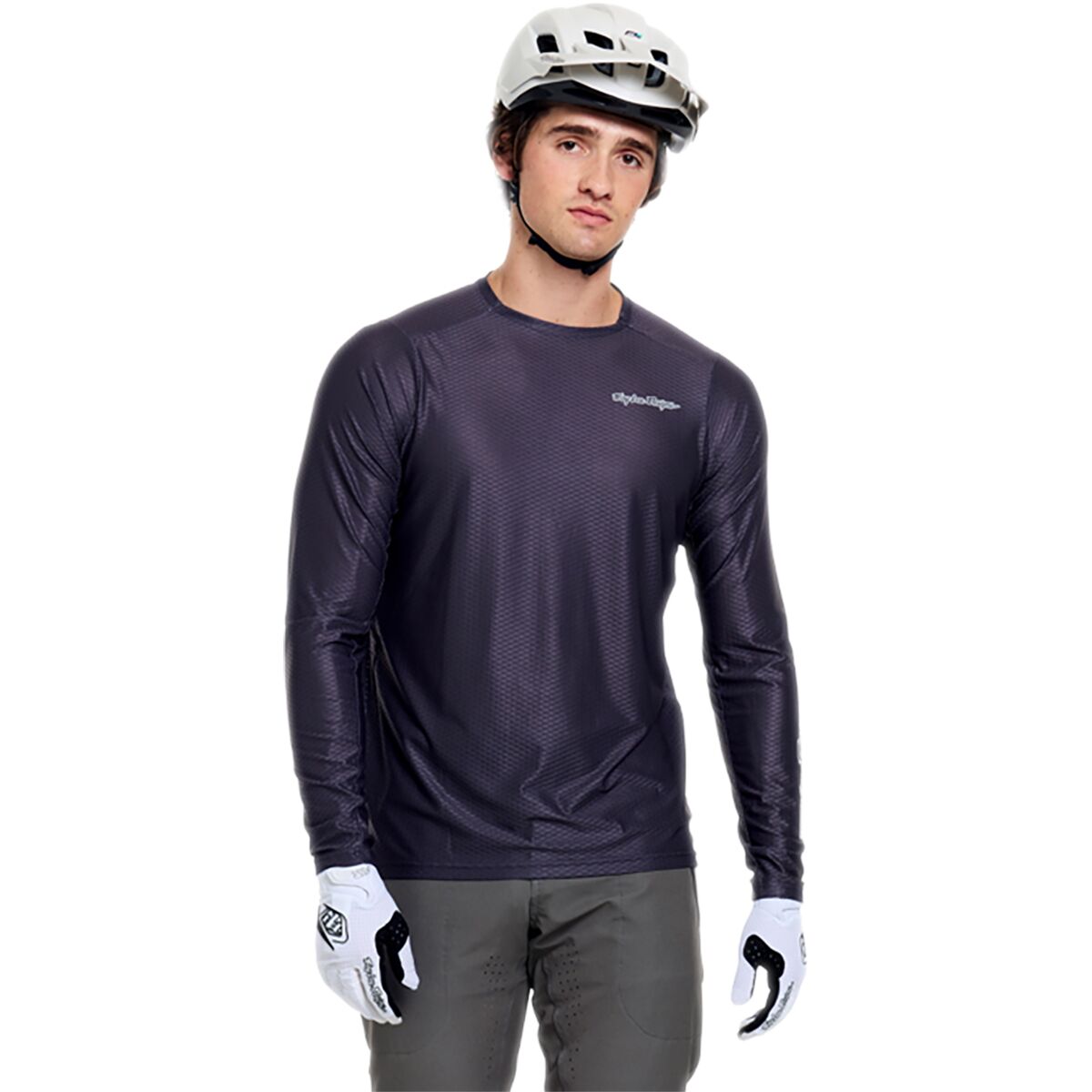 Troy Lee Designs Skyline Pro Air Long-Sleeve Jersey - Men's Mono Carbon, XL