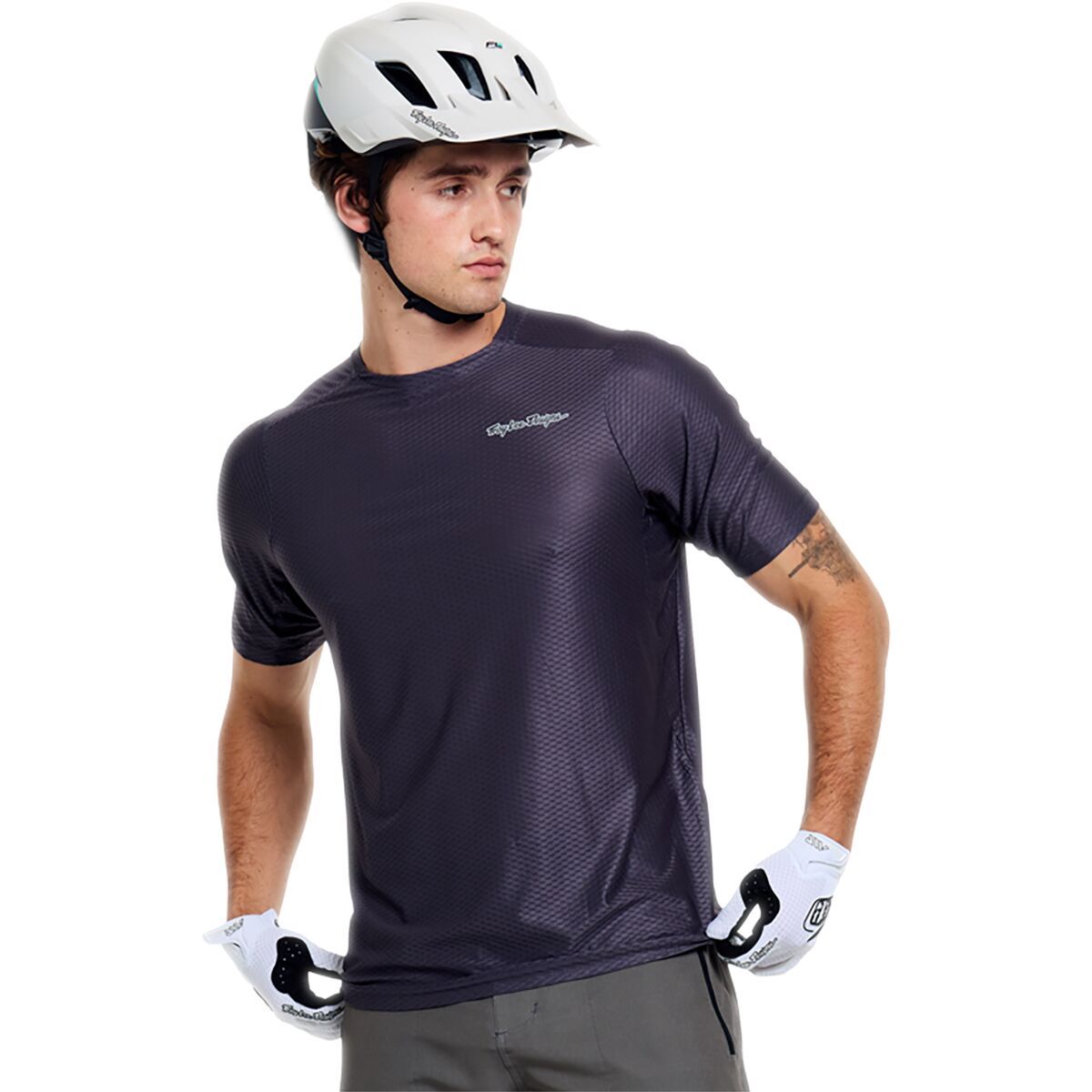 Troy Lee Designs Skyline Pro Air Short-Sleeve Jersey - Men's Mono Carbon, S