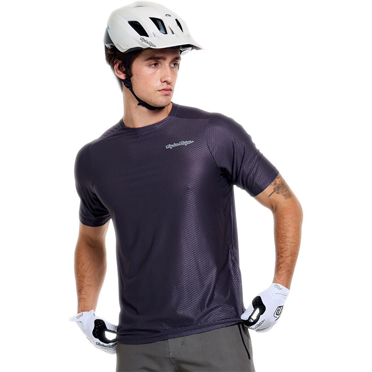 Troy Lee Designs Skyline Pro Air Short-Sleeve Jersey - Men's Mono Carbon, XL