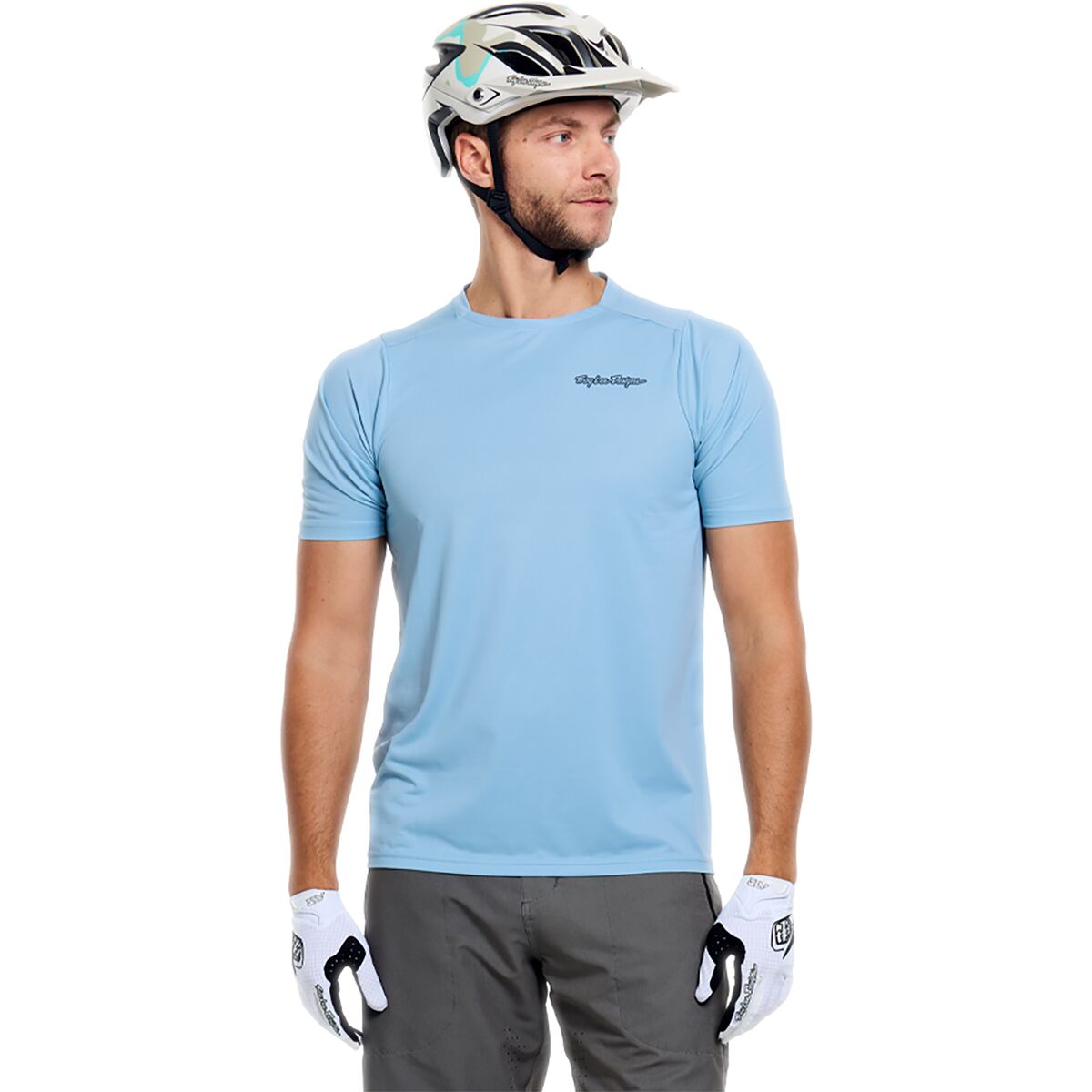 Troy Lee Designs Skyline Pro Short-Sleeve Jersey - Men's Mono Dawn Blue, M