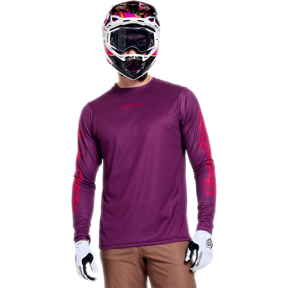 Troy Lee Designs Sprint Pro Jersey - Men's Mono Sangria, M