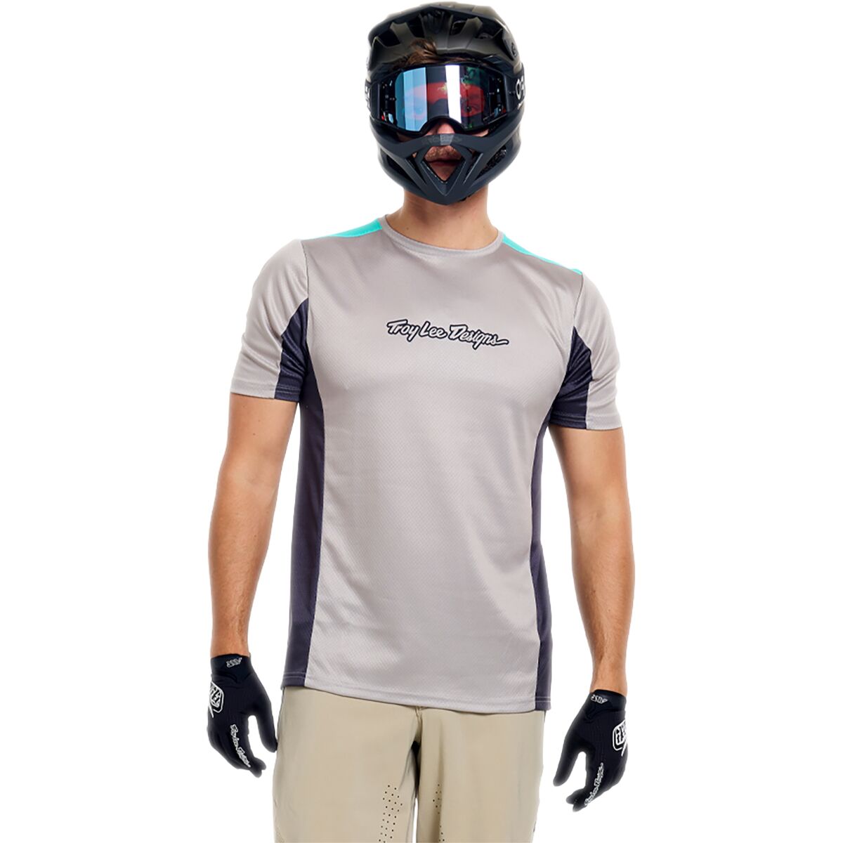 Troy Lee Designs Troy Lee Designs Stage Short-Sleeve Jersey - Men's Signature Stone, L