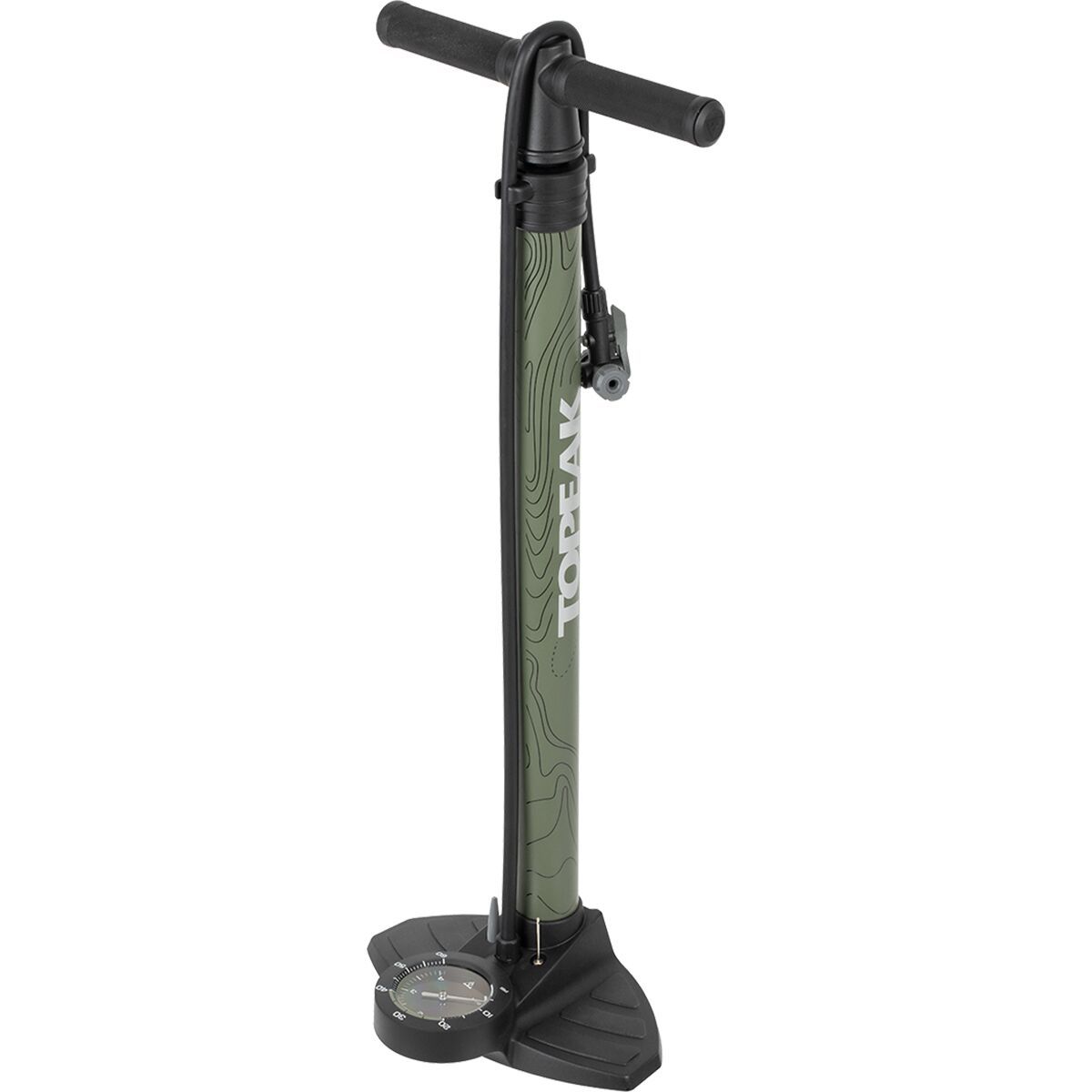 Topeak JoeBlow Mountain II Floor Pump Green/Black, One Size