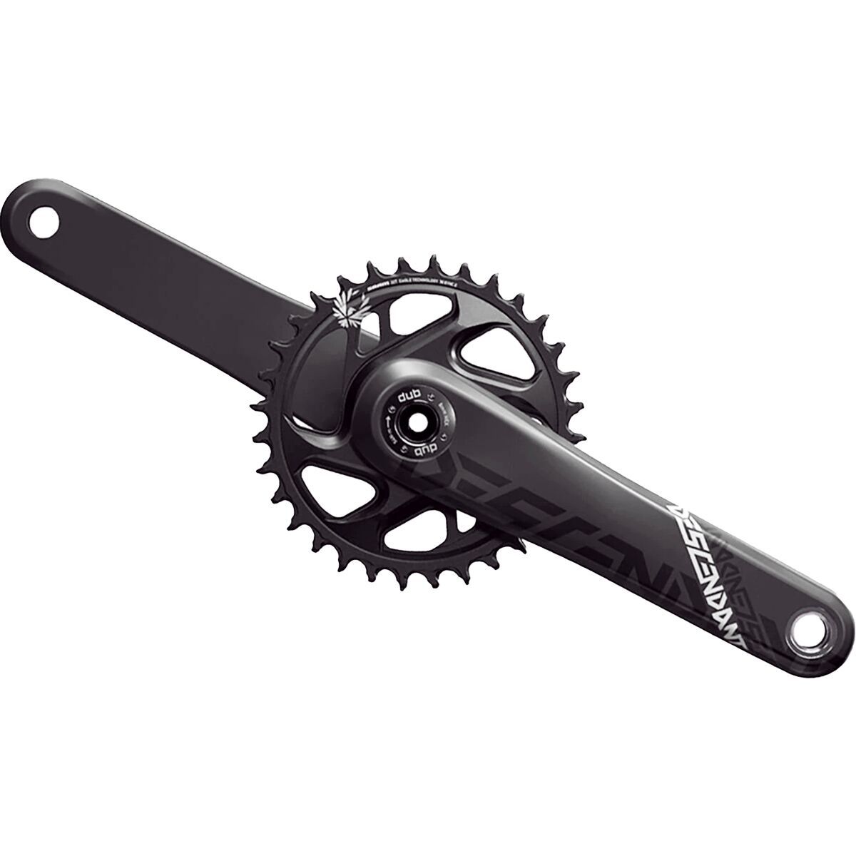 TruVativ Descendant Carbon Eagle DUB Crankset - Boost Black, 170mm/32T