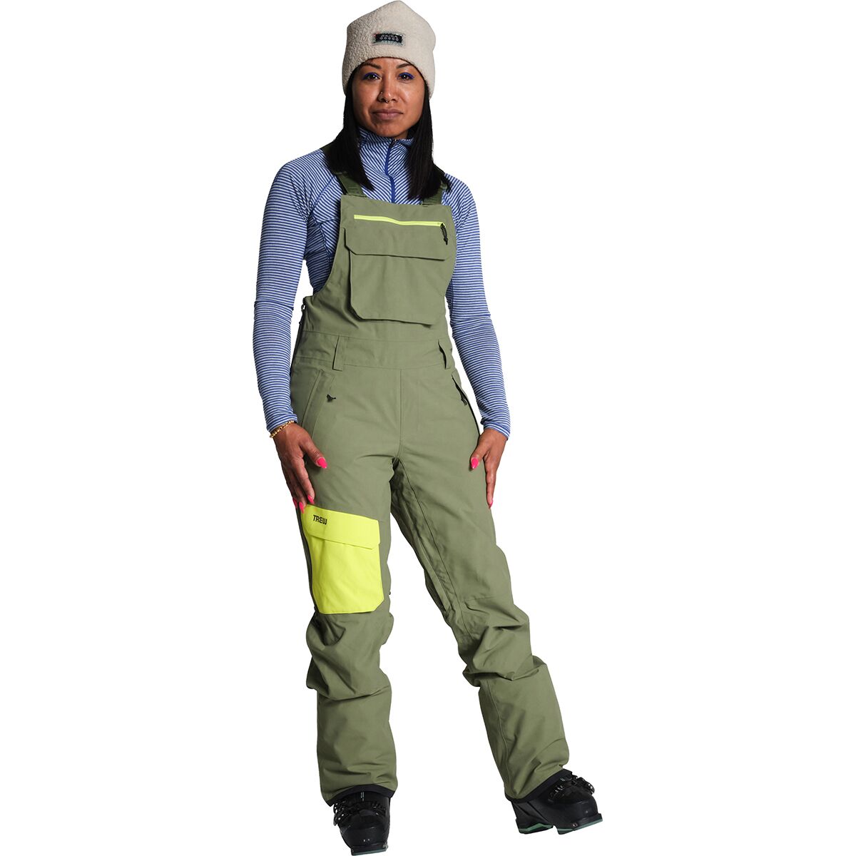 Trew Gear Trew Gear Astoria Bib - Women's Olive, XS