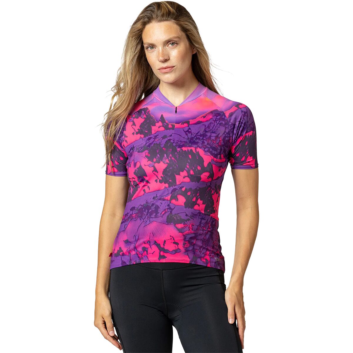 Terry Bicycles Terry Bicycles Soleil Short-Sleeve Jersey - Women's Beartooth Fuchsia, M