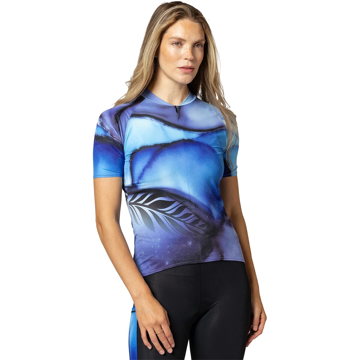 Terry Bicycles Terry Bicycles Soleil Short-Sleeve Jersey - Women's Blue Monarch, XXL