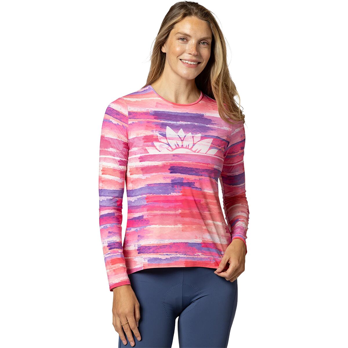 Terry Bicycles Terry Bicycles Soleil Flow Long-Sleeve Top - Women's Lotus Flow, XS