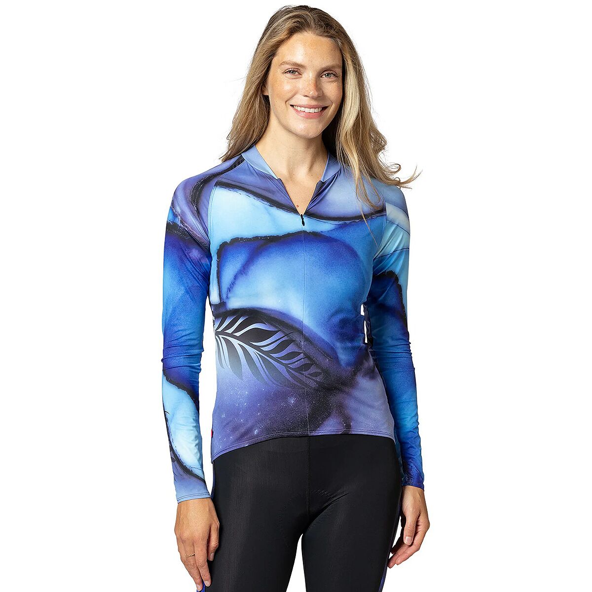 Terry Bicycles Terry Bicycles Soleil Long-Sleeve Jersey - Women's Blue Monarch, M