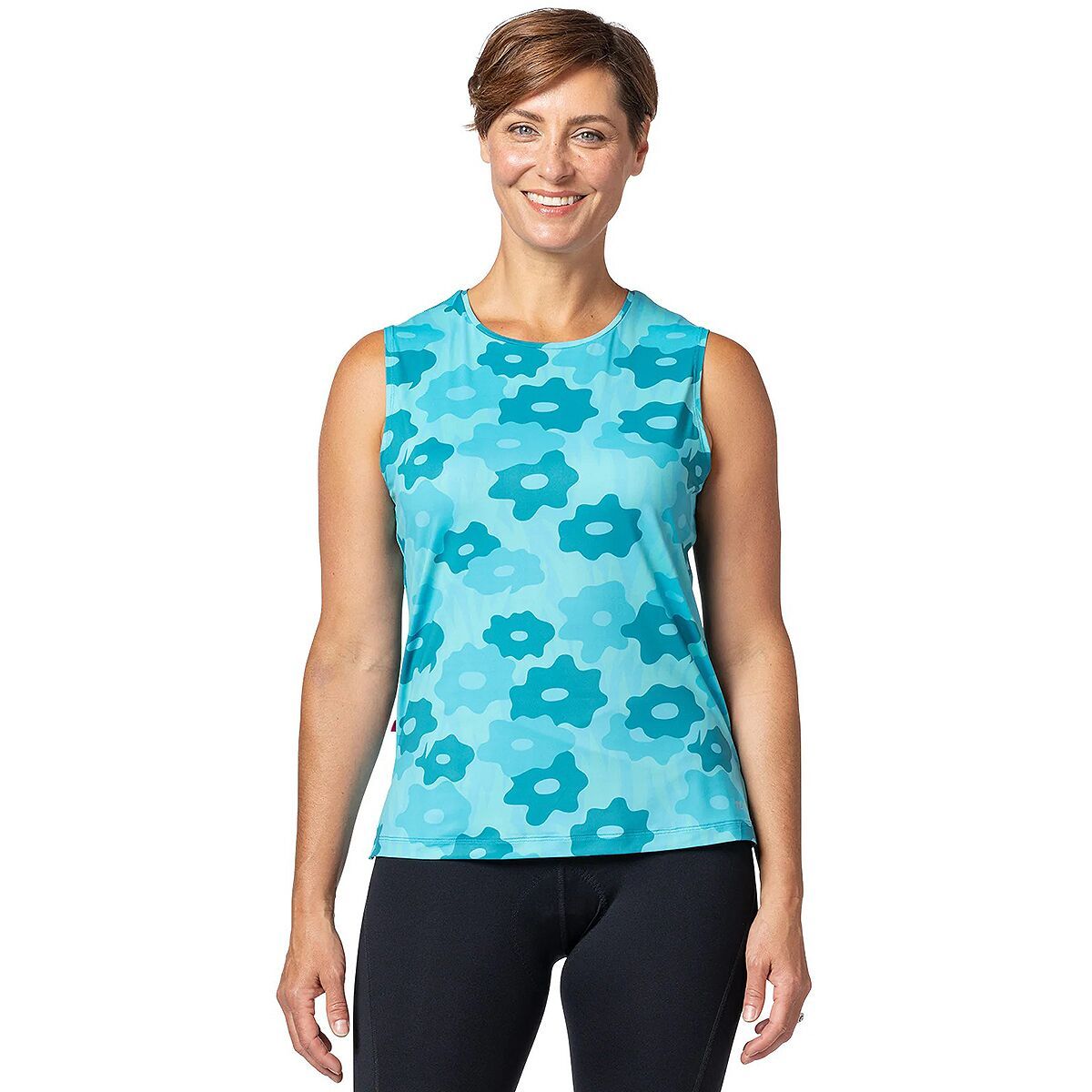Terry Bicycles Soleil Split Tank - Women's Blue Daisy, XL