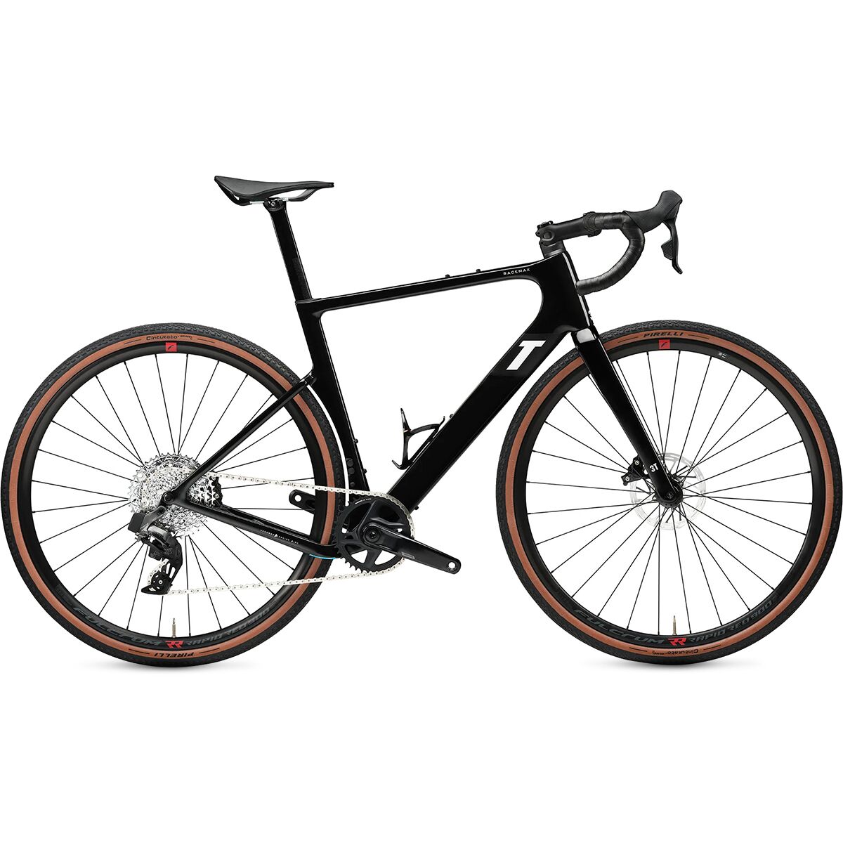 3T 3T Racemax Integrale Rival AXS XPLR Gravel Bike Black Rock, 51