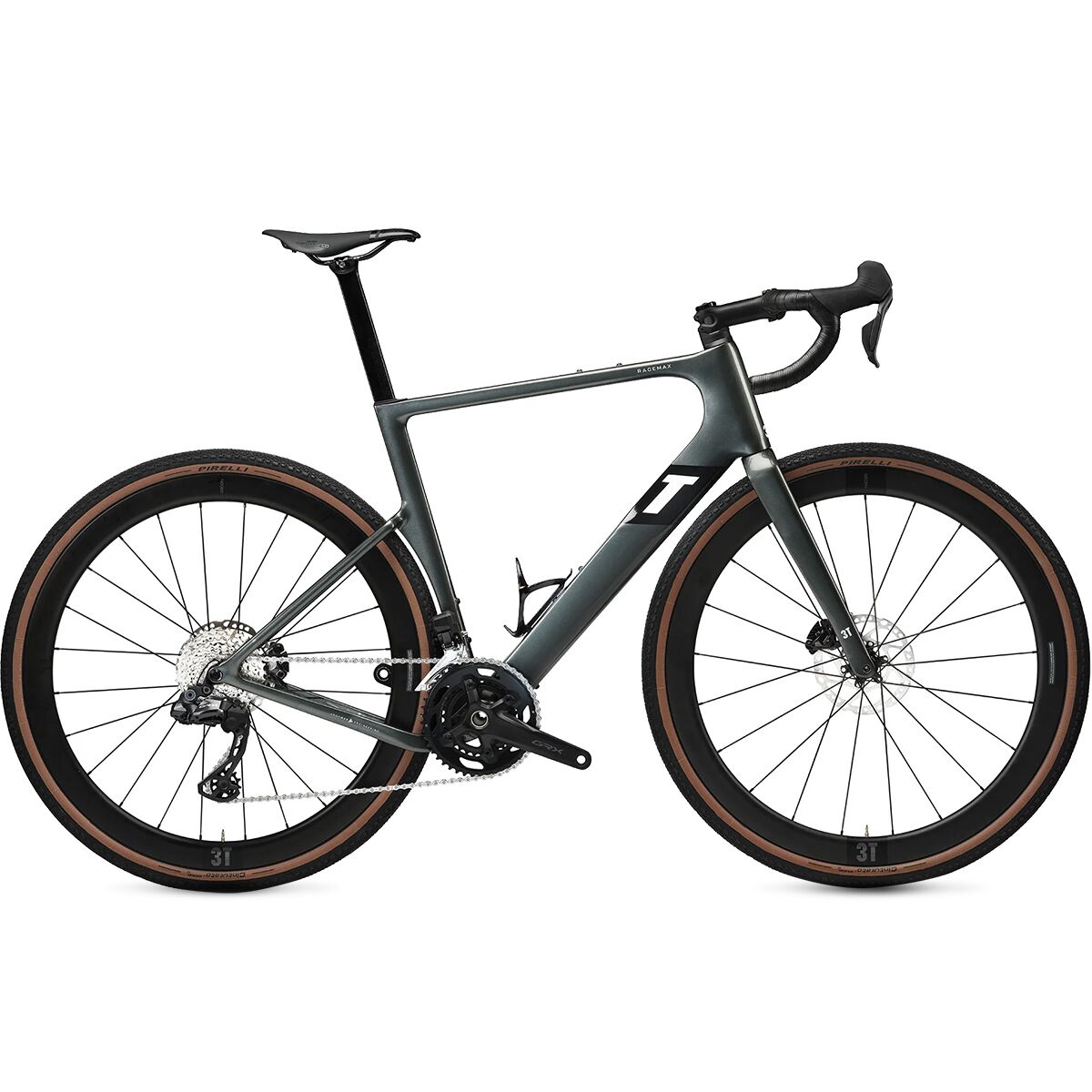 3T 3T Racemax Integrale WPNT GRX Di2 2x Carbon Wheel Gravel Bike Camo, 58