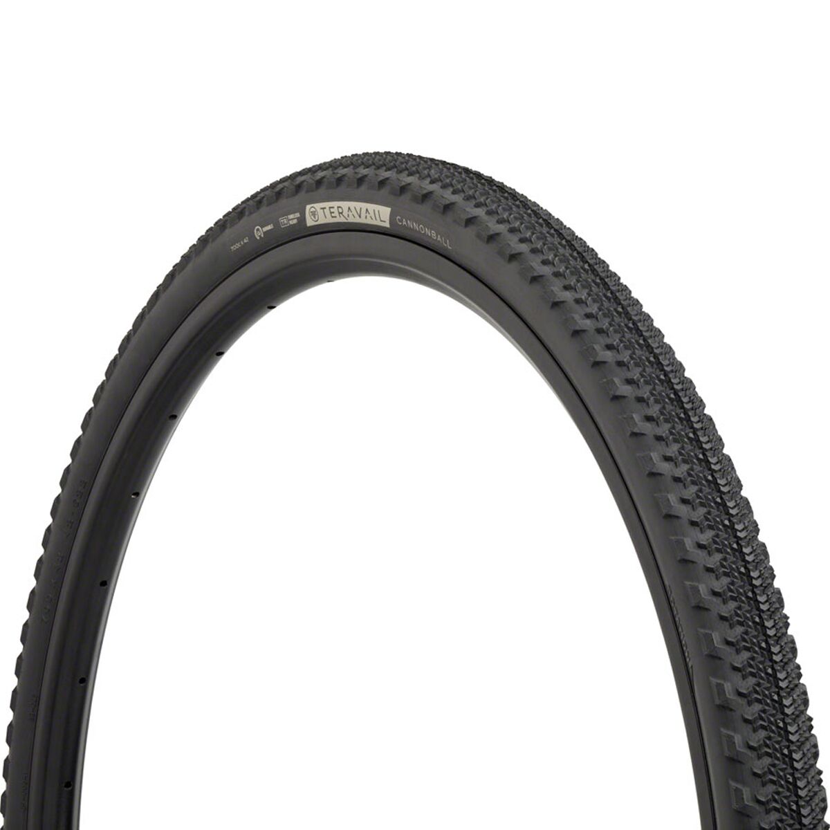 Teravail Teravail Cannonball Tubeless Tire Black, Light and Supple, 700x42