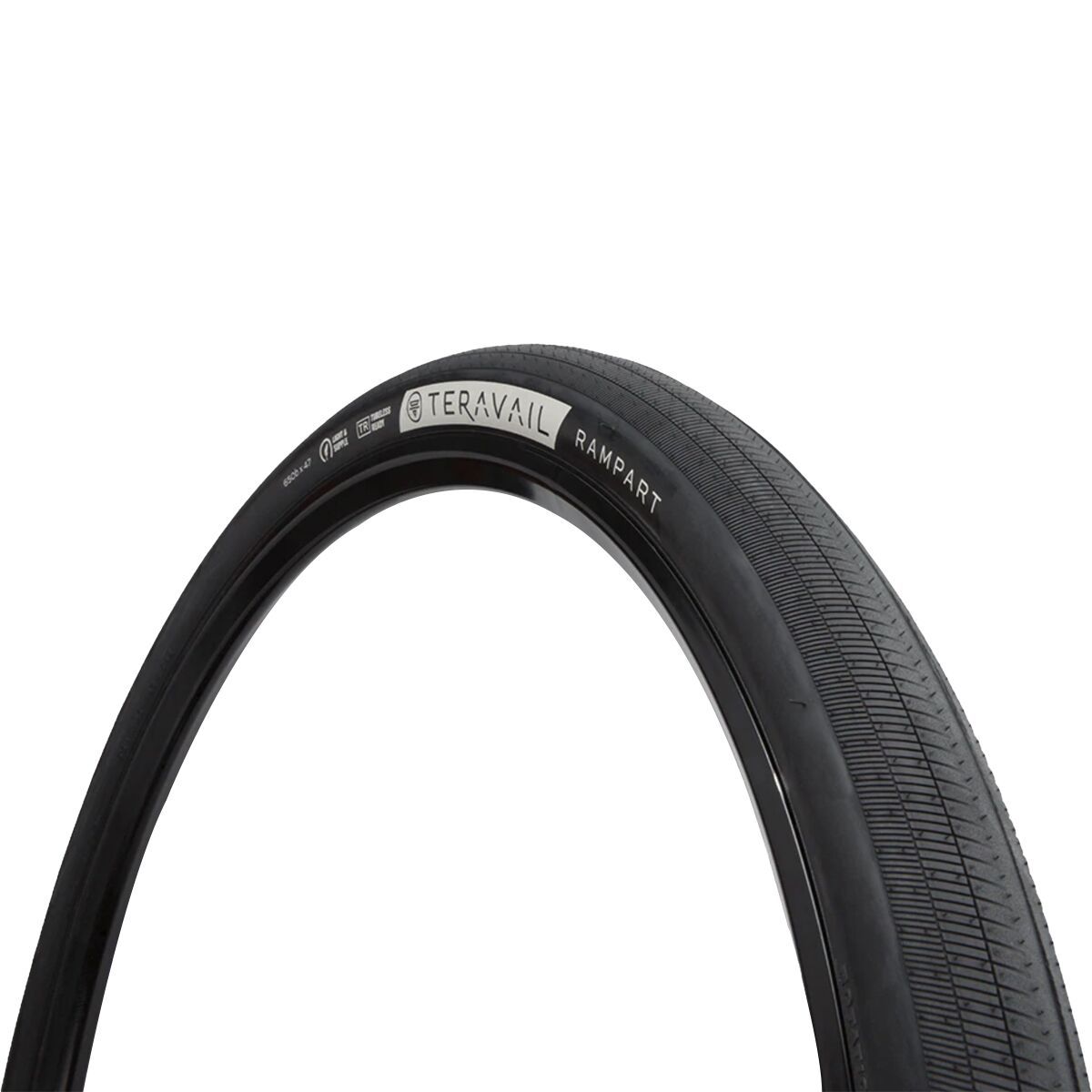 Teravail Teravail Rampart Tubeless Tire Black, Durable, Fast Compound, 700x28
