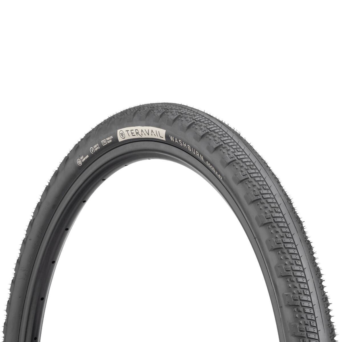 Teravail Washburn 650b Tubeless Tire Black, Light and Supple, 650x47