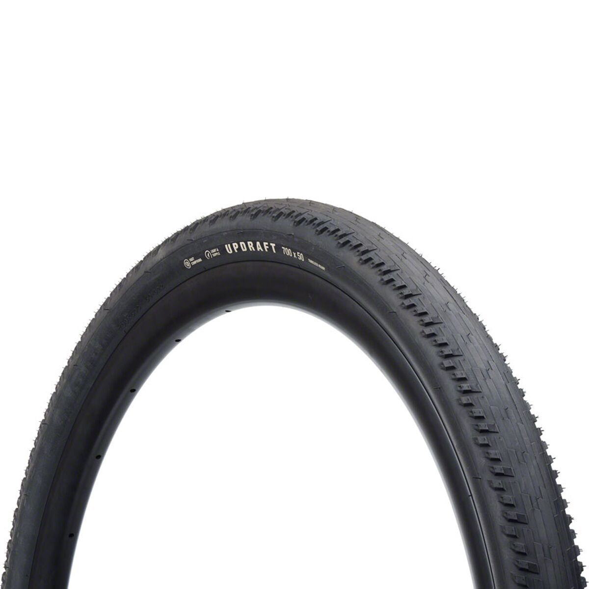 Teravail Updraft Tubeless Tire Black, Light and Supple, Fast Compound, 700x35