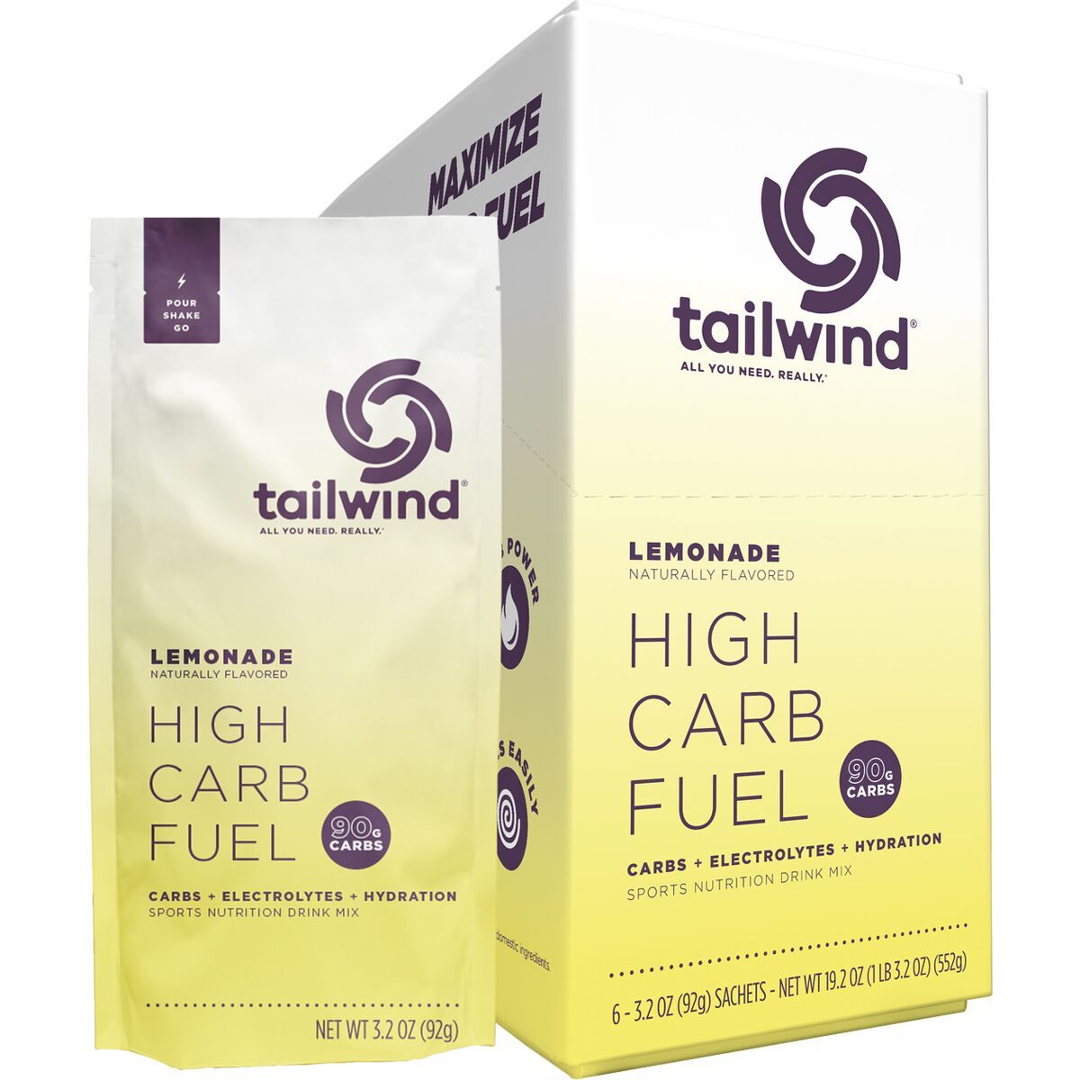 Tailwind Nutrition Tailwind Nutrition High Carb Fuel Lemonade, 6-Pack Box, One Size