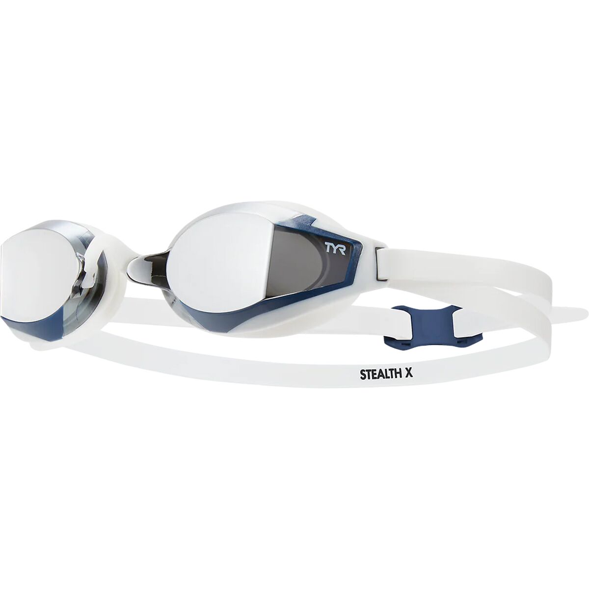 Tyr TYR Stealth-X Race Mirrored Goggle Silver/White, One Size